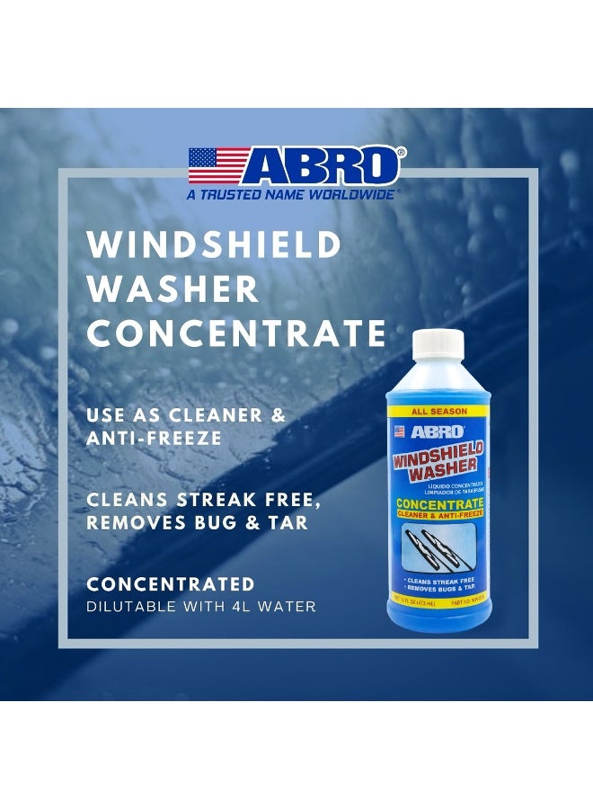 أبرو مركز غسيل الزجاج الأمامي ABRO WW-516 سعة 473 مل - منظف ومضاد للتجمد لجميع الفصول - Image 4